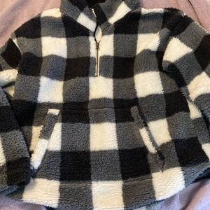 Buffalo plaid Sherpa